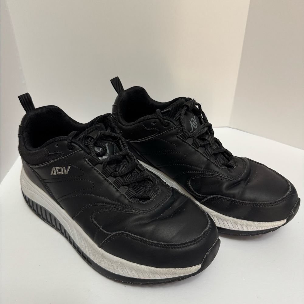AOV Women's Walking Arch Support Plantar Fasciitis Shoes Black Size 8.5